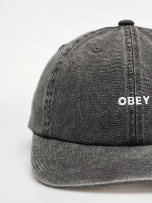 Кепка мужская OBEY Pigment Mental 6 Panel Strapback Black 100580386-BLK