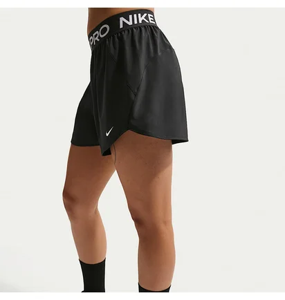 Шорти жіночі Nike Pro WomenS Dri-Fit Mid-Rise Brief-Lined 3 Woven Shorts Black IQ0784-010