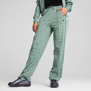 Штани жіночі Puma T7 Road To Unity All-Over Print Straight Green 629794-30