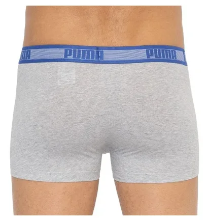 Трусы мужские Puma Worldhood Stripe Trunk Blue/Grey (2 шт) 501004001-010