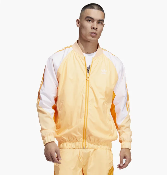 Олимпийка мужская Adidas Summer Sst Track Jacket Yellow/White Hc2096