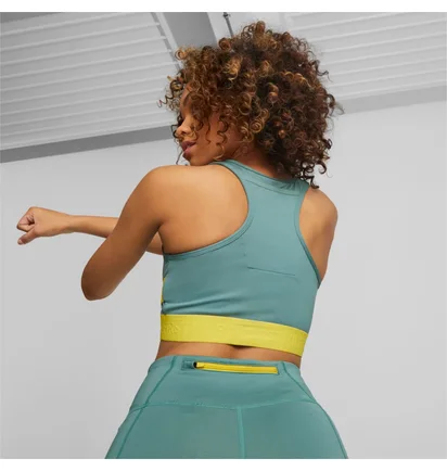 Топ женский Puma First Mile High Impact Bra Green 523210-84