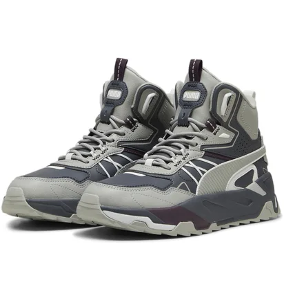 Кроссовки унисекс Puma Trinity Mid Hybrid L Black/Grey 393985-10