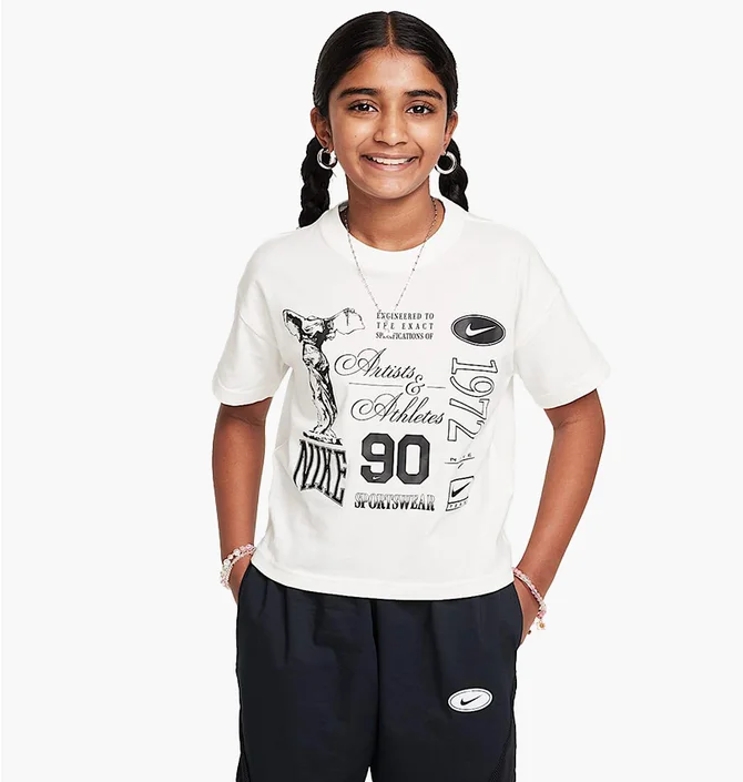 Футболка детская Nike Sportswear T-Shirt White HM6306-133