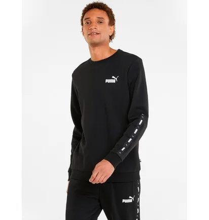 Свитшот мужской Puma Ess+ Tape Crew Fl Black 84903801