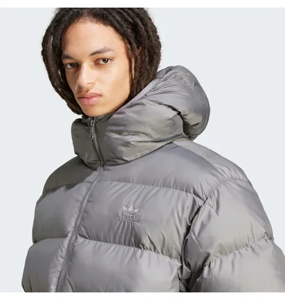 Пуховик чоловічий Adidas Tonal Hooded Puffer Grey IY3398