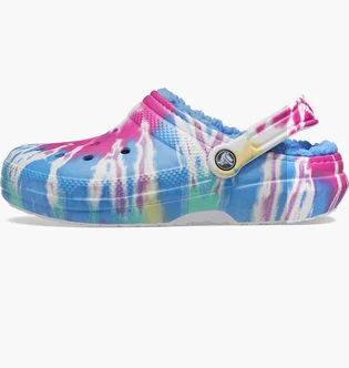 Тапочки унисекс CROCS Classic Lined Tie-Dye Clog Multi 206341-4SO