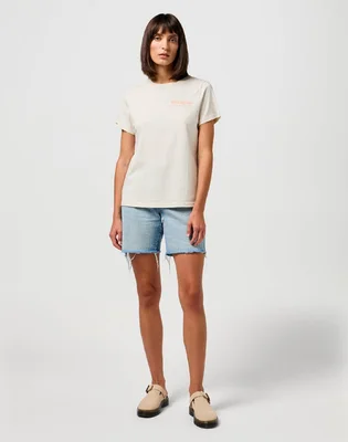 Футболка жіноча Wrangler Regular Tee In Vintage White 112350321