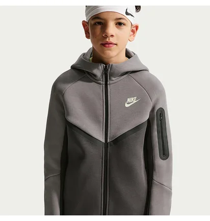 Толстовка детская Nike Sportswear Tech Fleece Grey HV5867-015