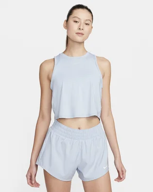 Топ жіночий Nike One Classic Dri-Fit Cropped Tank Top Light Blue FN2845-440