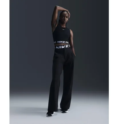 Топ женский Nike Pro Dri-Fit Cropped Tank Top Black FZ3615-010