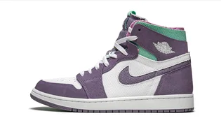 Кросівки чоловічі Air Jordan 1 High Zoom Cmft White/Violet CT0978-150