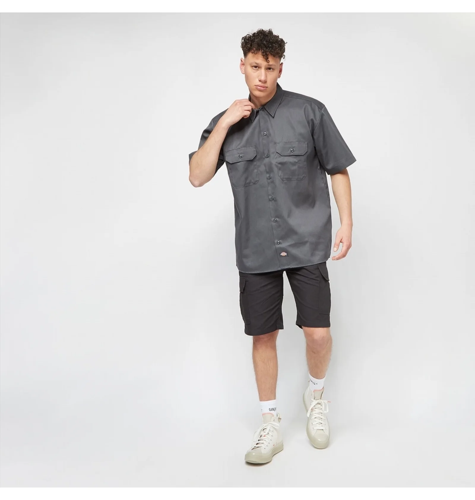ᐉ Сорочка чоловіча Dickies Work Shirt Short Sleeve Rec Grey