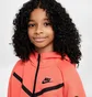 Толстовка детская Nike Tech Fleece Hd Fz Ls Peach HV8695-814