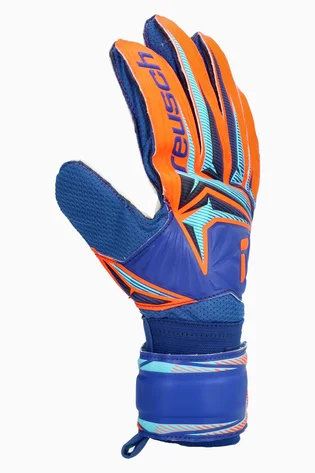 Перчатки вратарские детские REUSCH Attrakt Solid Blue/Orange 56-72-515-4129