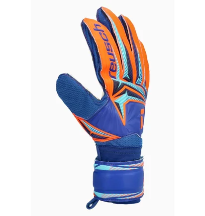 Рукавиці воротарські дитячі REUSCH Attrakt Solid Blue/Orange 56-72-515-4129