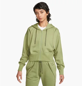 Толстовка женская Nike Air Shine Full-Zip Fleece Hoodie Olive Dq6579-334