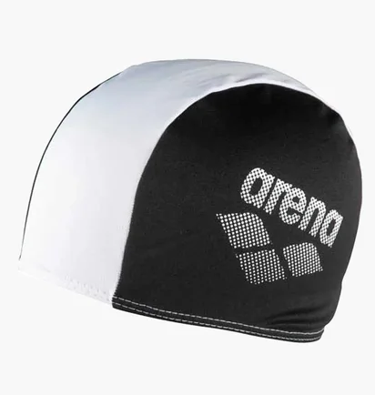 Шапочка для плавания детская Arena Polyester Ii Jr Black/White 002468-510
