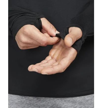 Худи мужское Nike Mens Running Hoodie Black/Grey DM4638-010