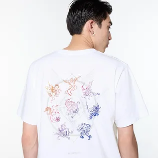Футболка унісекс Uniqlo Final Fantasy Ut Short Sleeve Graphic T Shirt White 341-473117