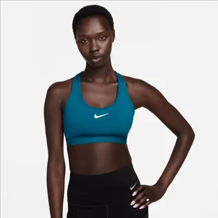 Топ жіночий Nike Swoosh Medium Support Blue DX6821-457