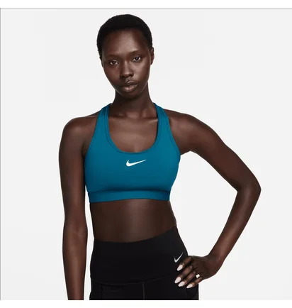 Топ женский Nike Swoosh Medium Support Blue DX6821-457