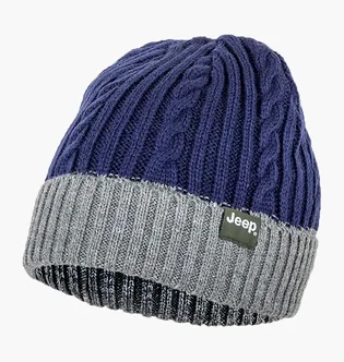 Шапка унисекс Jeep Twisted Tricot Hat J22W Blue/Grey O102602-K879