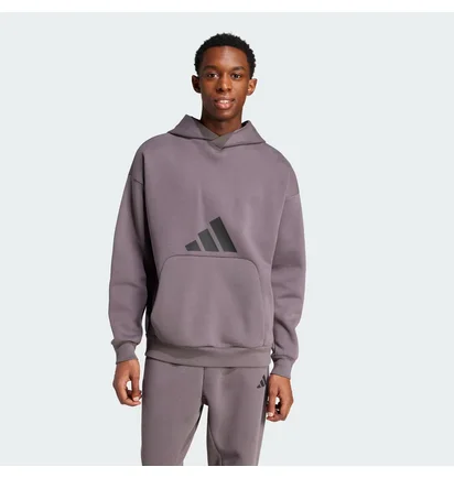 Худі чоловіче Adidas Future Icons 3 Bar Logo Grey JD4897