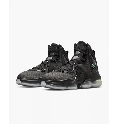 Кроссовки унисекс Nike Lebron Xix Black Green Glow Black Cz0203-003