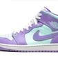 Кроссовки мужские Air Jordan 1 Mid Violet/Turquoise 554724-500