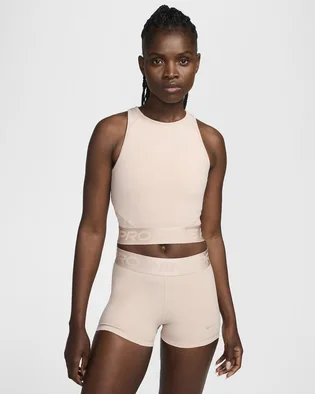 Топ жіночий Nike Pro Dri-Fit Beige FQ7934-207