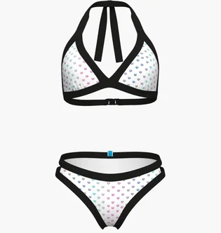 Купальник жіночий Arena Rainbow Monogram Bikini Triang White 007079-115