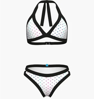 Купальник жіночий Arena Rainbow Monogram Bikini Triang White 007079-115