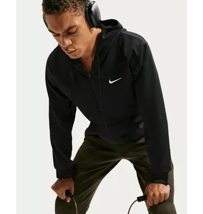 Толстовка мужская Nike Df Uv Flex Flc Fz Hd Black IF2982-010