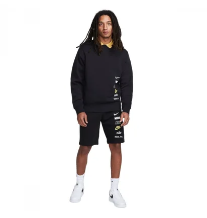 Свитшот мужской Nike Sweat Crew Multi Logo Black DX0781-010