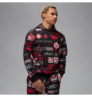 Спортивний костюм чоловічий Air Jordan Essentials Printed Fleece Black HM7254-010__HM7257-010