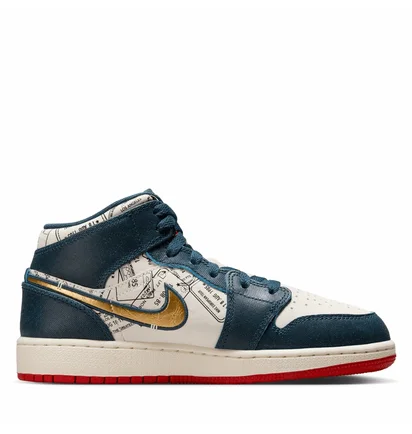 Кросівки дитячі Air Jordan 1 Mid Se Blue/White FN1353-400