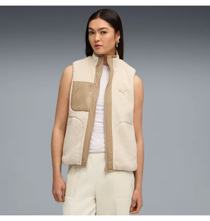 Жилетка женская Puma Reversible Sherpa Vest Beige 688388-87