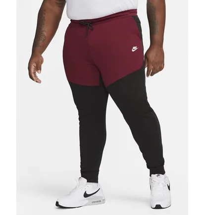 Штани чоловічі Nike Tech Fleece Taped Jogger Pants Bordo/Black Cu4495-018