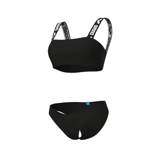 Купальник женский Arena Elastic Solid Bikini Bandeau Black 007086-500