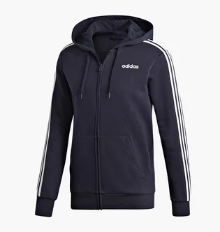 Толстовка чоловіча Adidas Essentials 3-Stripes Black DU0475
