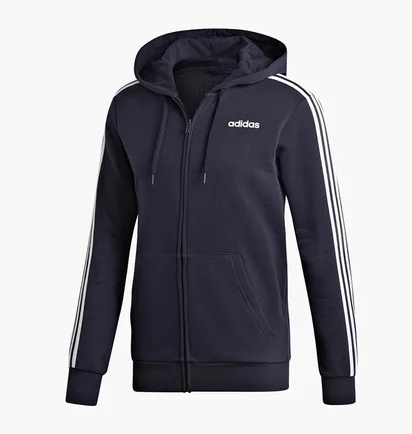 Толстовка чоловіча Adidas Essentials 3-Stripes Black DU0475