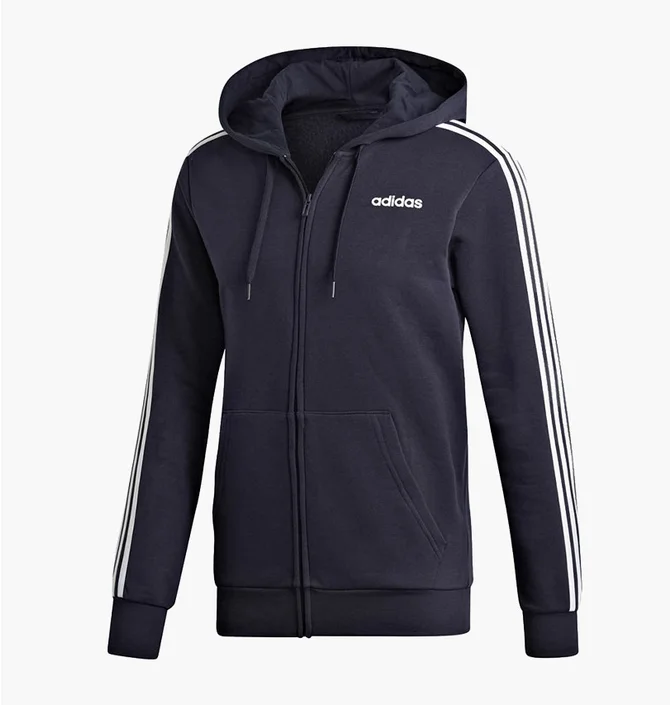 Толстовка чоловіча Adidas Essentials 3-Stripes Black DU0475