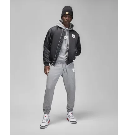 Худи мужские Air Jordan Flight Fleece MenS Pullover Hoodie Grey DQ7338-091