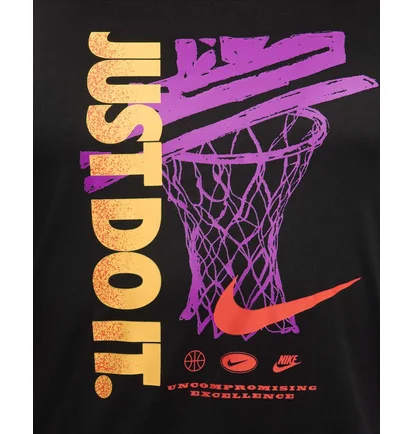 Футболка чоловіча Nike Dri-Fit Basketball T-Shirt Black FZ8085-010