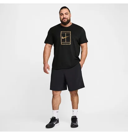 Футболка чоловіча Nike Court Heritage MenS Tennis T-Shirt Black HF6217-010
