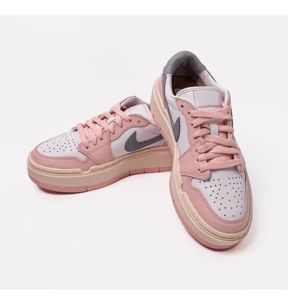 Кроссовки женские Air Jordan Retro 1 Elevate Low Casual Shoes Pink/White DH7004-600