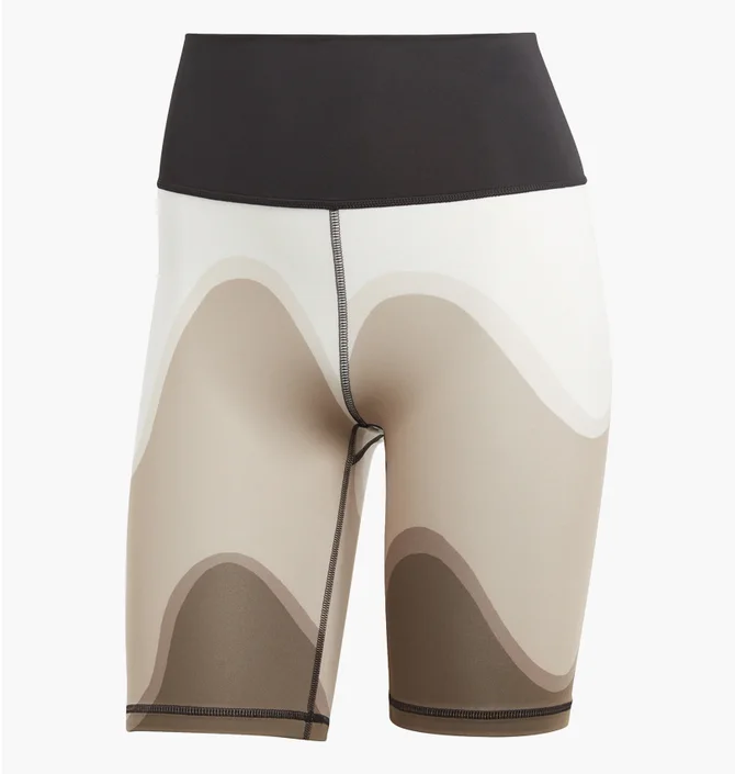 Шорты женские Adidas X Marimekko Optime Training Bike Short Tights Beige HR8181