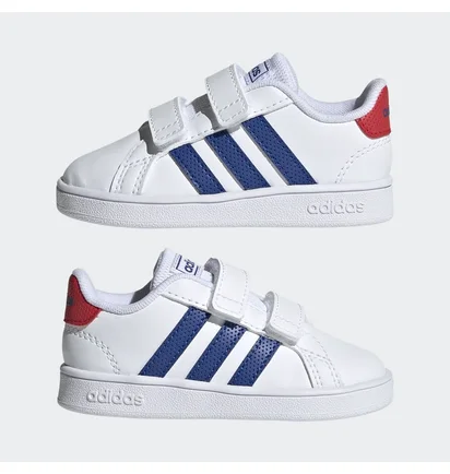 Кросівки дитячі Adidas Grand Court Shoes White/Blue Gx5749