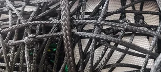 Сетка для волейбола Romi Sport Volleyball Net 2.7Мм.Капрон, 9.5 М. Black/White SIA000073PE